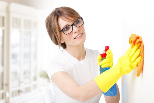 Local rug cleaning service treating a stained rug in Catford