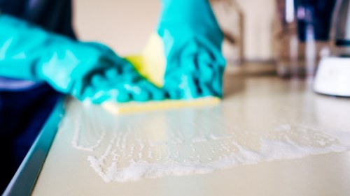 Carpet cleaning process in a residential room in Catford