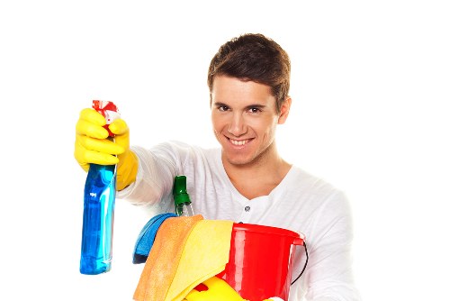 Catford carpet cleaning specialists working carefully in a business interior